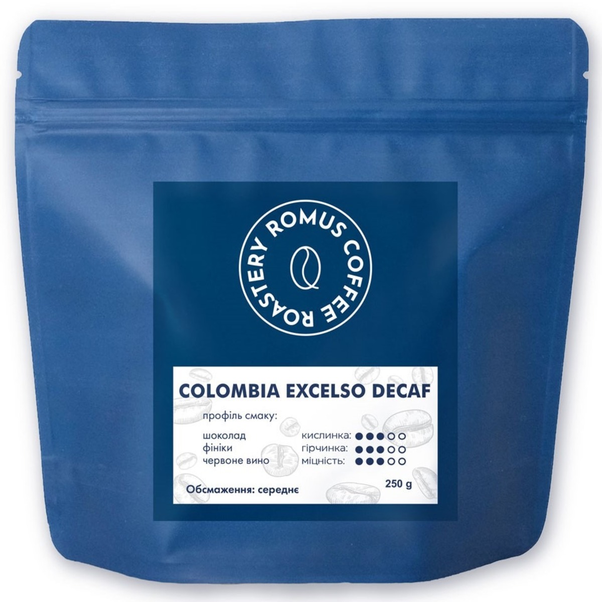 Romus Coffee Roastery Colombia Excelso Decaf