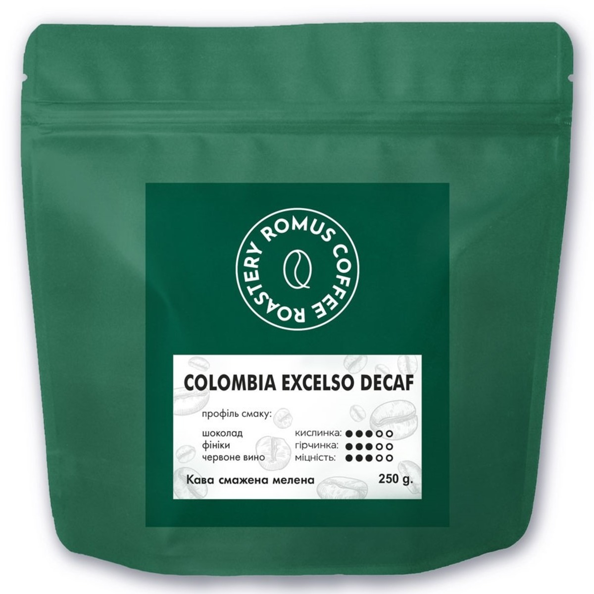 Romus Coffee Roastery Colombia Excelso Decaf - Зображення 2